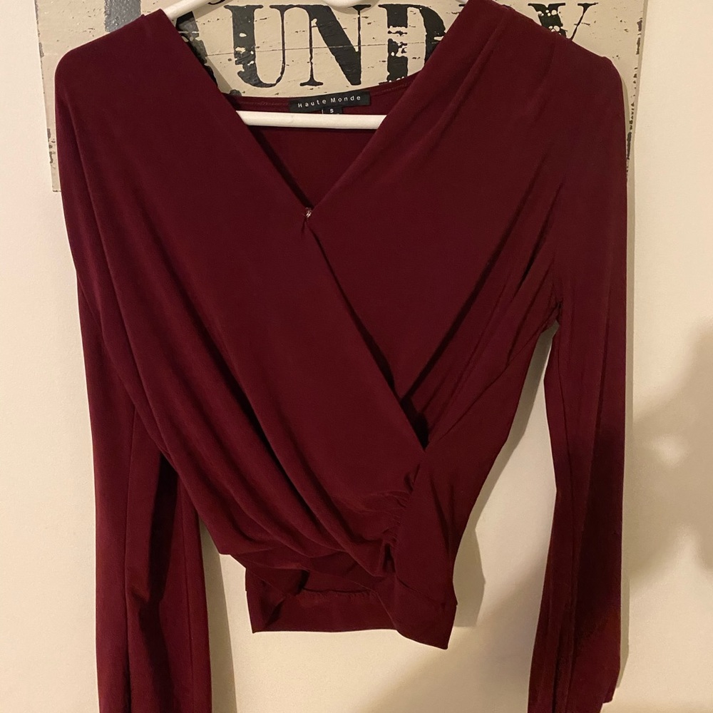Women’s haute monde red top/shirt